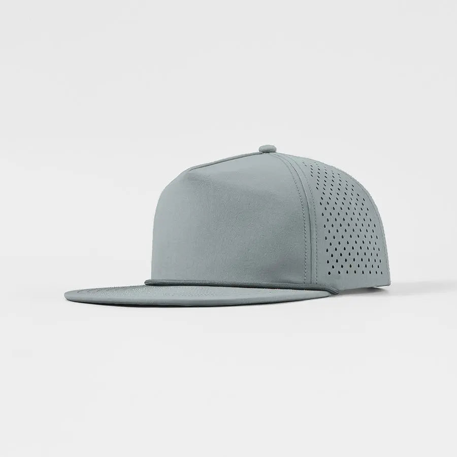 Disc Golf Water Repellent 5 Panel Snapback Hat w/ Rope