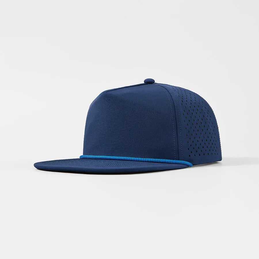 Disc Golf Water Repellent 5 Panel Snapback Hat w/ Rope